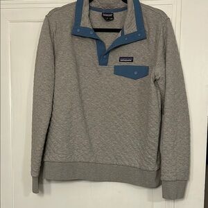 Patagonia Grey and Blue Pullover